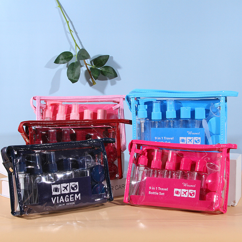 PET噴霧瓶乳液瓶化妝品瓶10 in 1Travel bottle set water proof