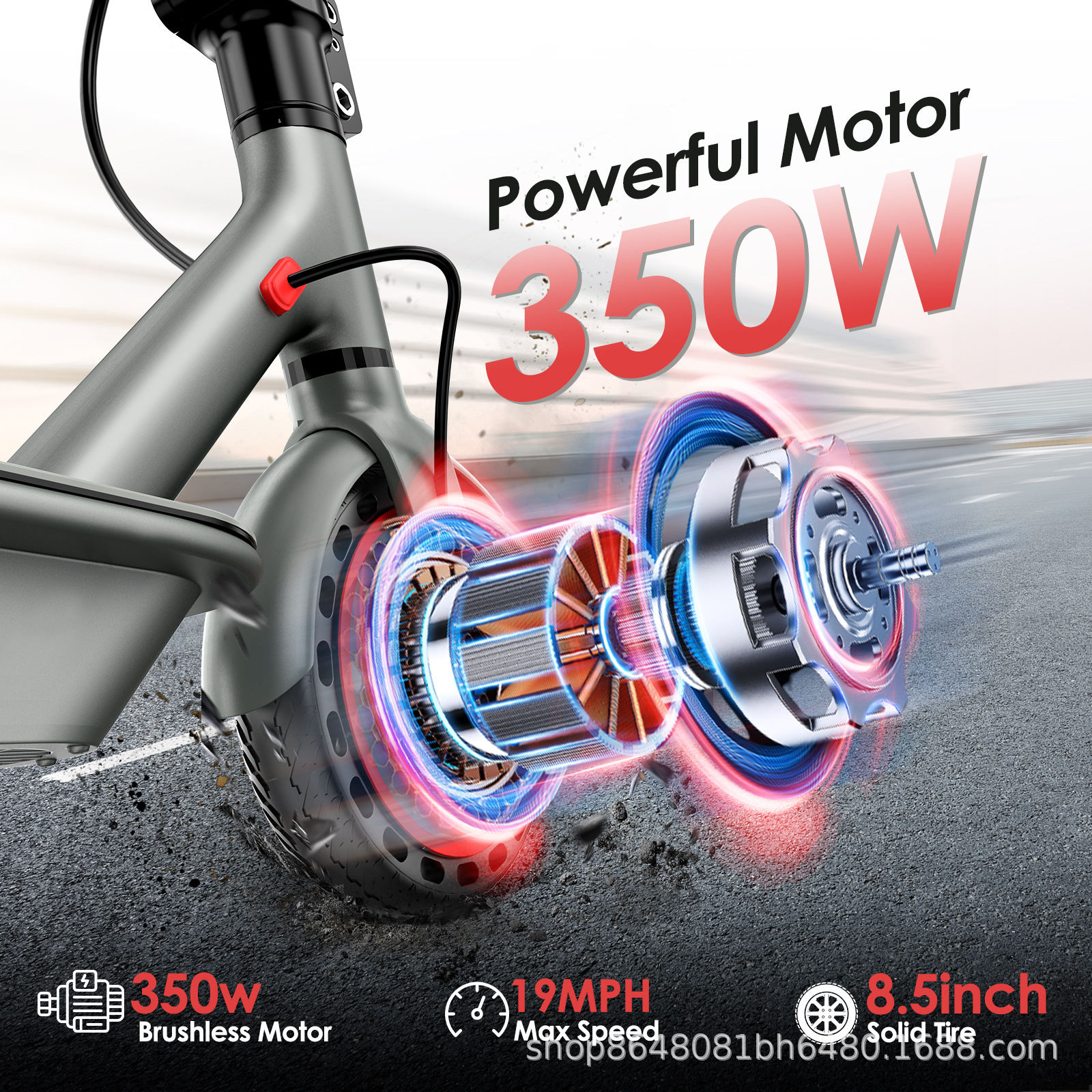 Source Manufacturer Wholesale 8.5inch Foldableable Electric Scooters European and American Overseas Warehouse One-Piece Battery Car