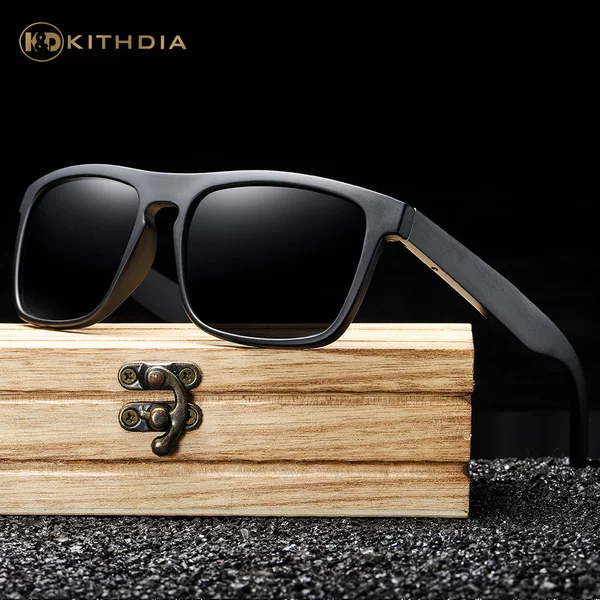 Factory direct natural handmade bamboo sun mirror coated polarized bamboo sunglasses