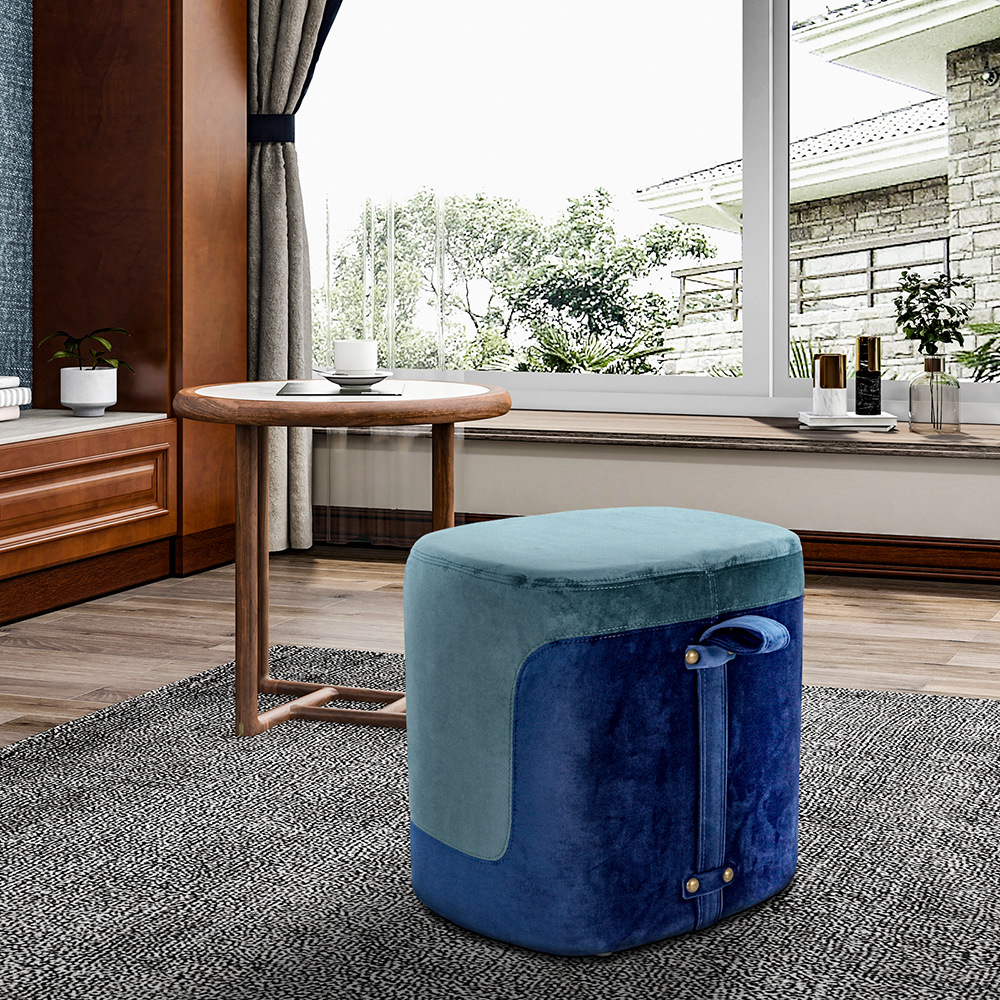 JD101C 新品梳妆台凳子 布艺客厅凳子 穿鞋凳子 海外仓一件代发