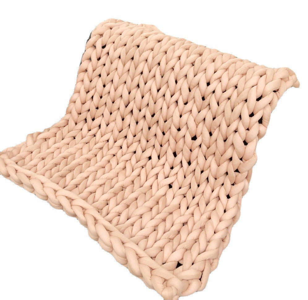 Sofa, knitted duvet for sleep
