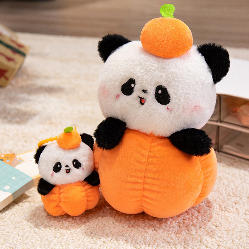 パンダウサギカボチャ人形ハロウィンカボチャ枕ぬいぐるみ 8inch クレーンウェディングスローギフト|undefined