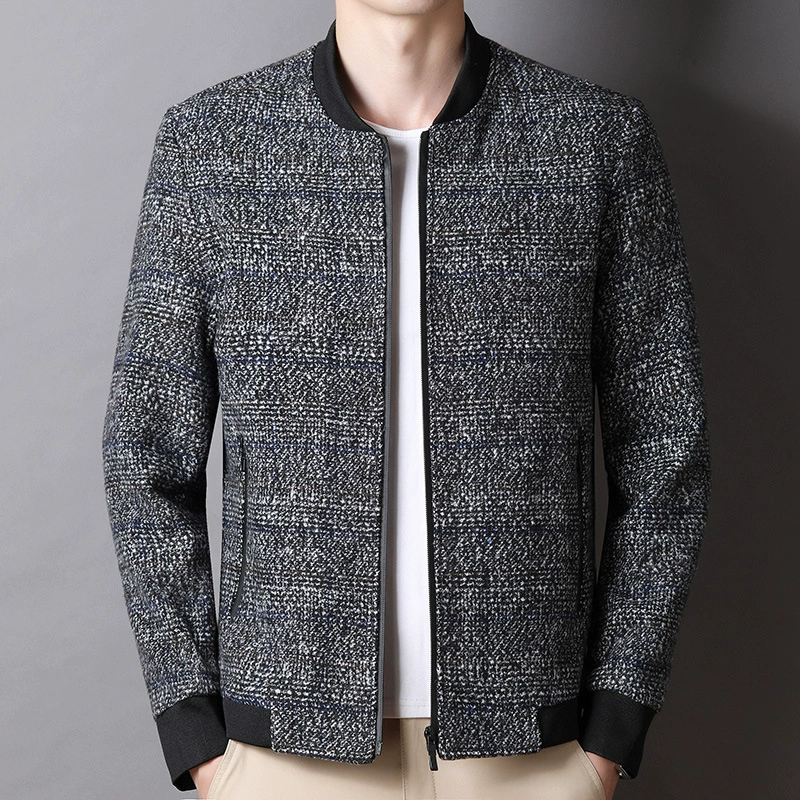 Осенний костюм очень больших размеров мужское бейсбольное пальто с толстыми клетчатыми топами Мужская Толстая Повседневная куртка Tide