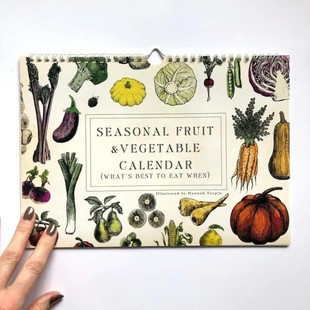 Cross-border new seasonal agricultural products calendar vegetable Seasonal produce calendar Amazon