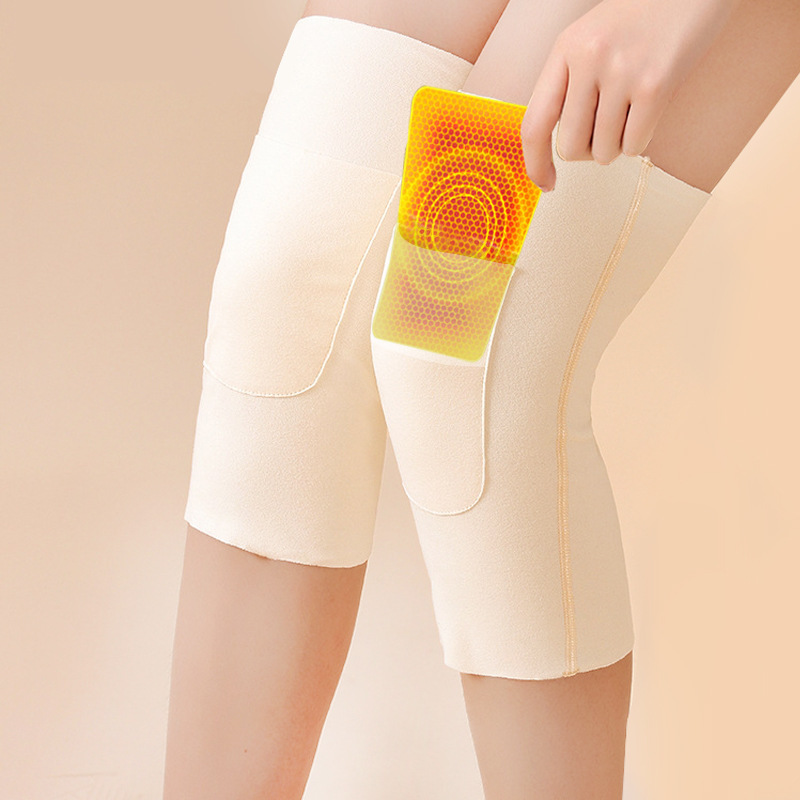 Decelon otoño y invierno antifrío y cálido bolsillo sin huellas con bolsillo calentador para calentar las articulaciones de la pierna y la rodilla.