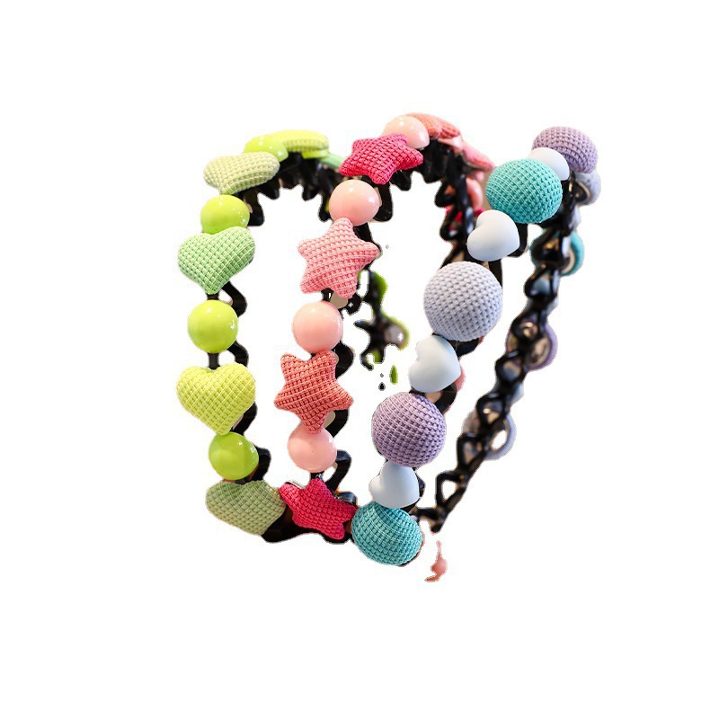 2023 nueva banda para el cabello de las niñas artefacto de cabello roto para niños horquilla de verano cabello antideslizante presionando diadema clip para el cabello de las niñas tocado