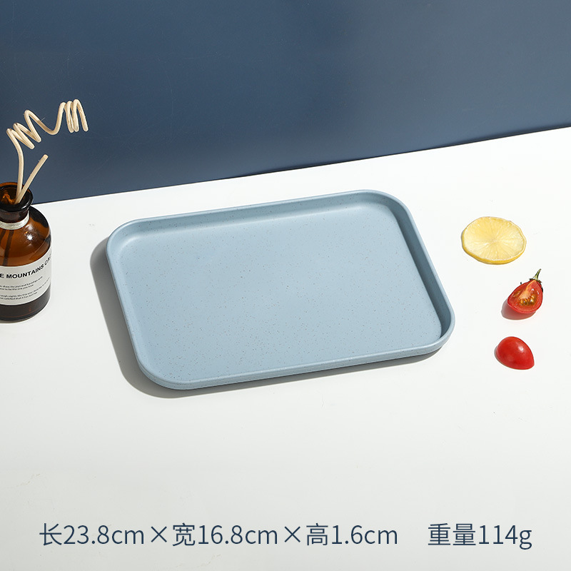 長方形のトレイ、水カップ、ティーカップ、フルーツプレート、大容量、食堂、ホテル、北欧風、インスタで話題の同型|undefined