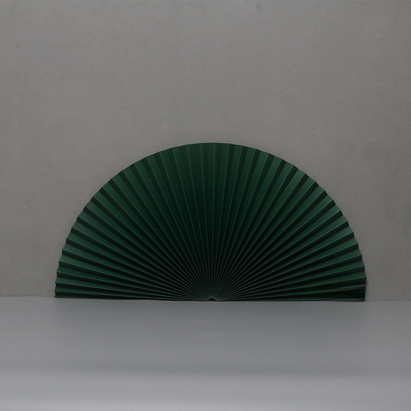 Fan de papel decorativo nuevo ventilador plegable chino engrosado matrimonio compromiso diseño de fondo de papel artesanal de boda origami rojo