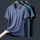 Освежающая дышащая футболка polo, рубашка, летняя одежда, короткий рукав