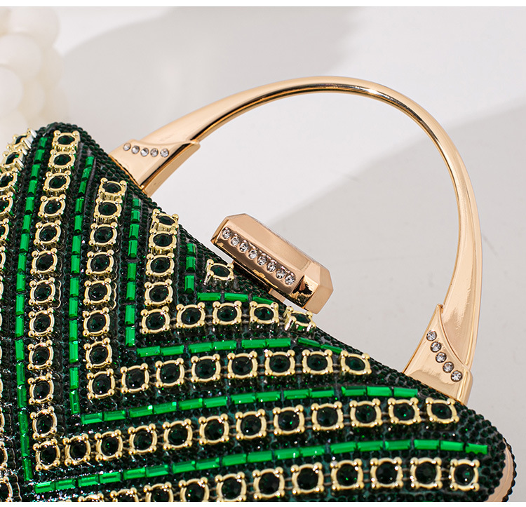 Top Handle Strap Type Nylon Color Block Square Evening Bags