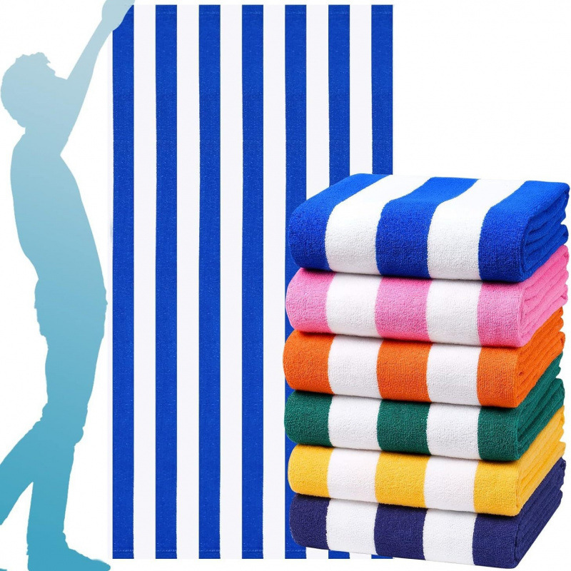 XL Bath Towel Set, Soft and Absorbent, Extra-Large Striped Beach Towel, Women's Must-Have, 10 Pieces XL Bath Towel Set, Soft and Absorbent, Extra-Large Striped Beach Towel, Women's Must-Have, 10 Pieces