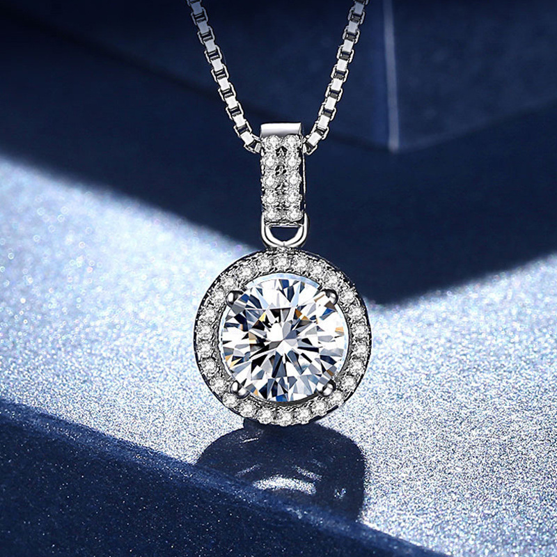 Collier sac rond X65 3 carats [avec chaîne croix]