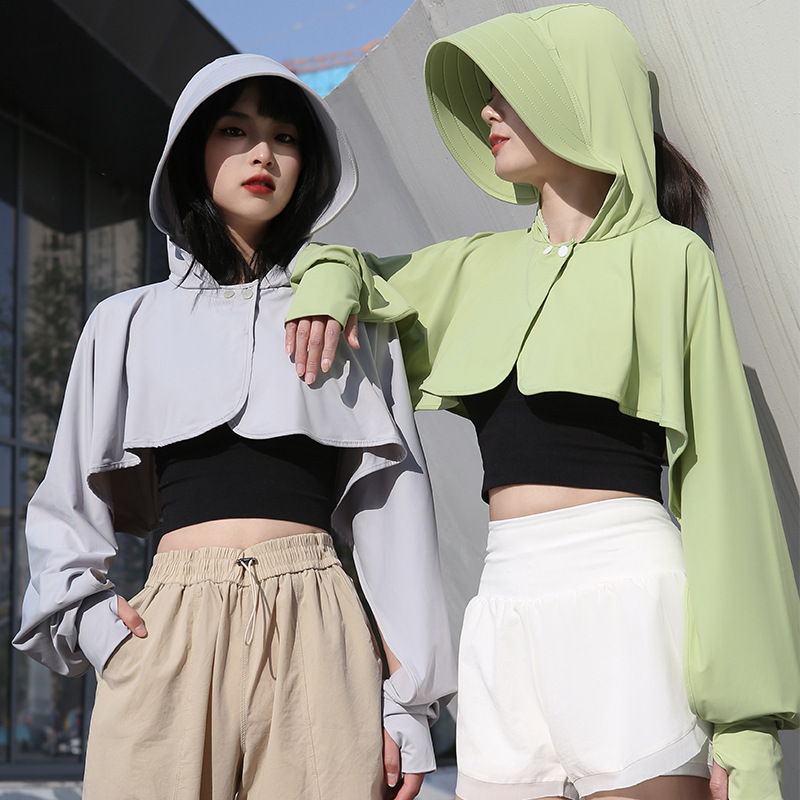 Summer Shawl Sun Protection Clothing for Women with Large Brim, Anti-Uv Ice Silk Cool Sun Protection Clothing, Thin Driving Sun Protection Clothing Summer Shawl Sun Protection Clothing for Women with Large Brim, Anti-Uv Ice Silk Cool Sun Protection Clothing, Thin Driving Sun Protection Clothing