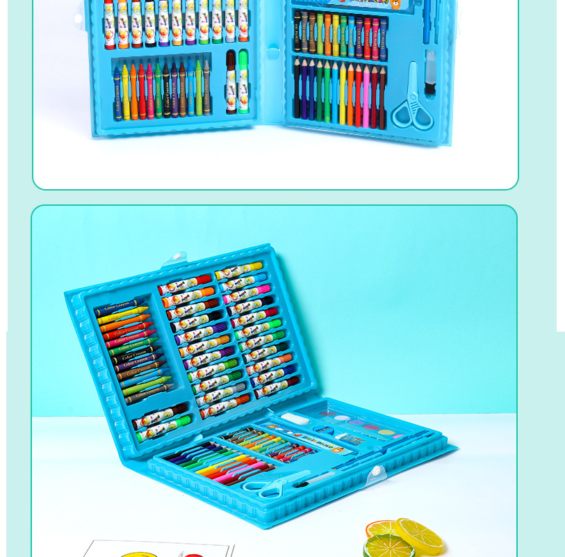 Back-to-School-Schulklassen-Geschenke 86-teiliges Aquarellstift-Set Kinder-Malset Farbstift-Set Geschenkbox Großhandel
