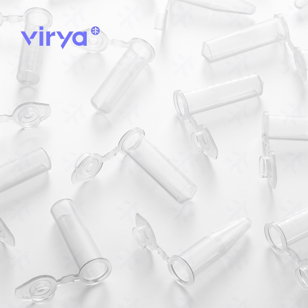特殊卡扣设计压盖锥底微量离心管 virya 1.5ml 无酶无热源