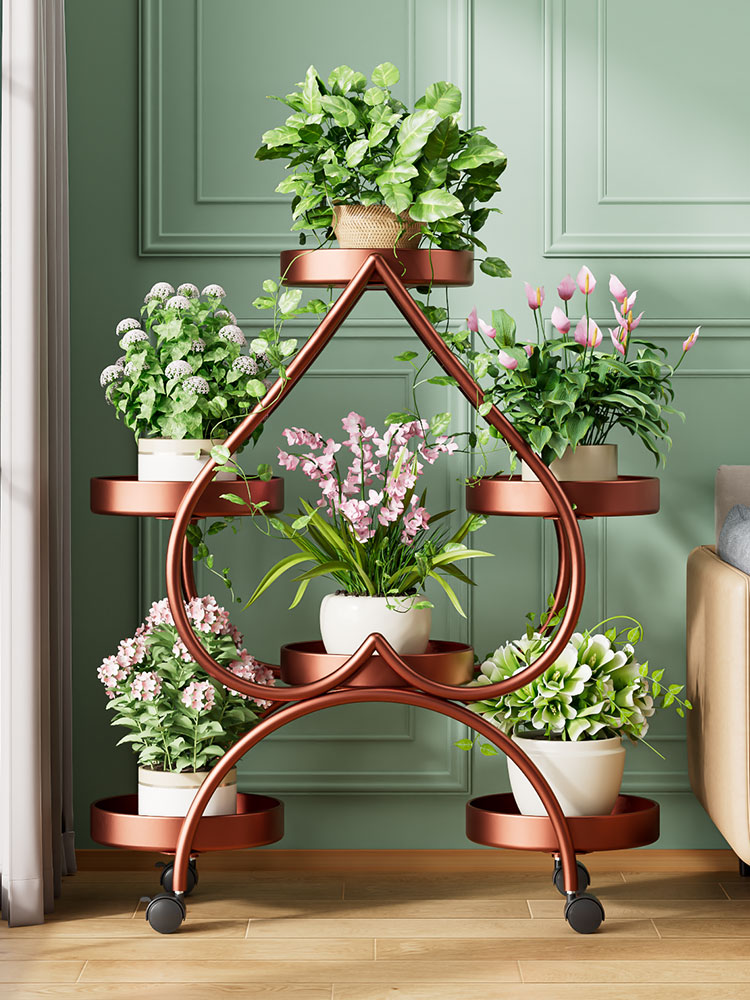 업그레이드된 구리색 - 대담하고 두꺼워진 6개의 냄비 [무료 범용 휠]