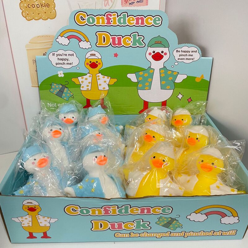Creative Dress-Up Duck Squeeze Toy Slow Rebound Stress Relief Gadget Venting Duck Squeeze Children's Toy Wholesale in Stock