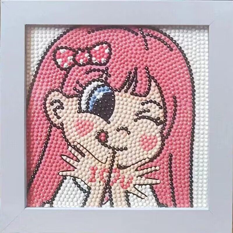 Nuevo dibujo de diamante infantil de labu diy pegatinas de diamante con marcos de fotos hechas a mano diy puzzle pegatinas de mampostería image 132