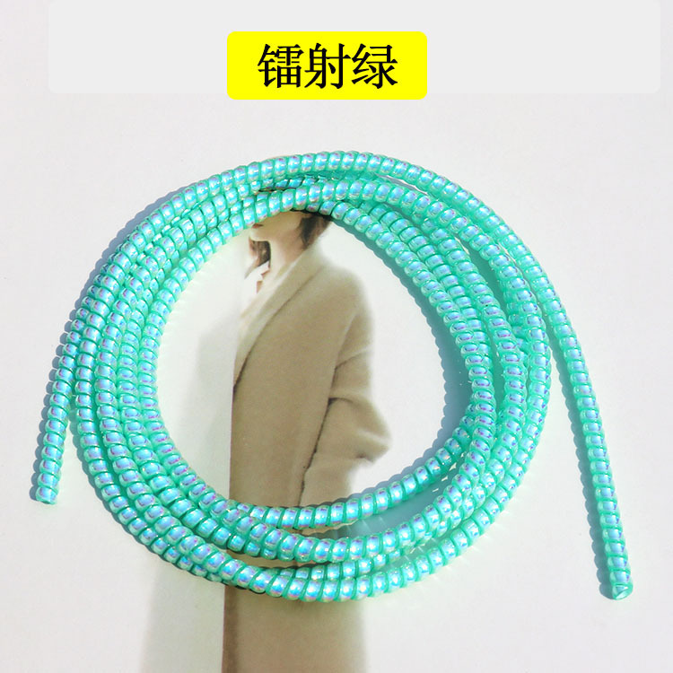 Nuevo láser 1,4 m cable de datos cable de protección de la cuerda manga protectora de datos bobinado primavera cuerda línea de protección fabricante ventas