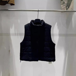 Orw Women's 2024 Autumn and Winter New Cashmere Filled Plaid Quilted Warm Vest