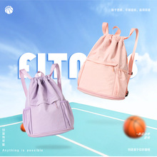 新款轻便束口袋抽绳双肩包大容量男女户外运动健身背包可折叠收纳