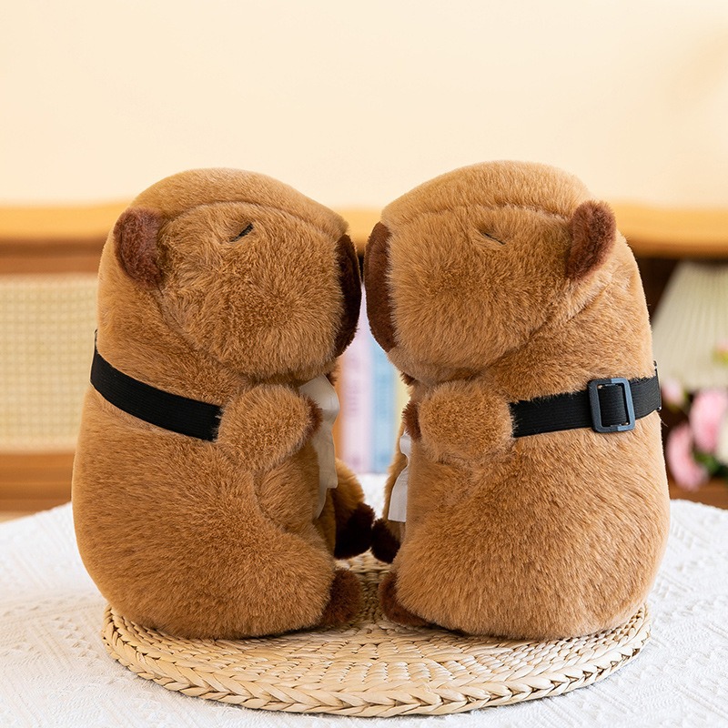 국경 간 카피 발라 플러시 장난감 종이 상자 인형 창조적 인 새로운 카피 바라 자동차 추악한 귀여운 인형 도매