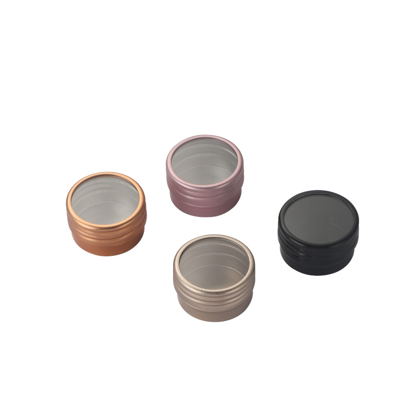 Caja de almacenamiento de uñas japonesa placa de sombra de ojos independiente resalte caja de sombra de nariz 32*17 caja de uñas 10g caja de aluminio de ventana