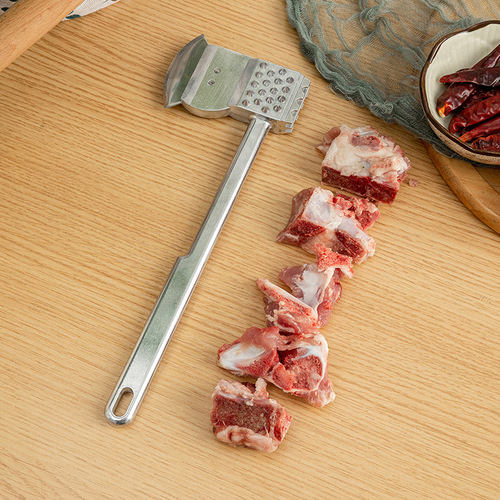 Multifunctional Aluminum Alloy Axe-style Meat Tenderizer and Chopper Kitchen Meat Hammer Home Tool Direct Supply