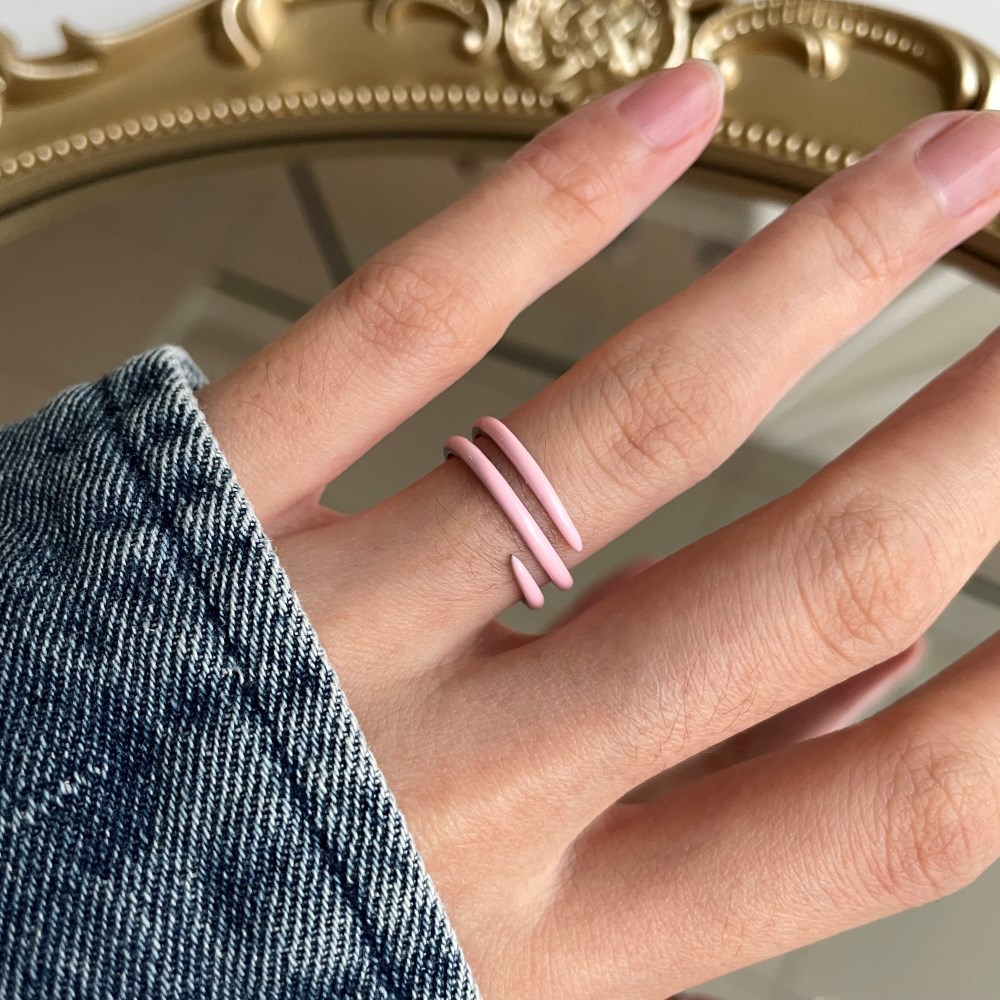 Cute Geometric Sterling Silver Plating Open Ring 1 Piece