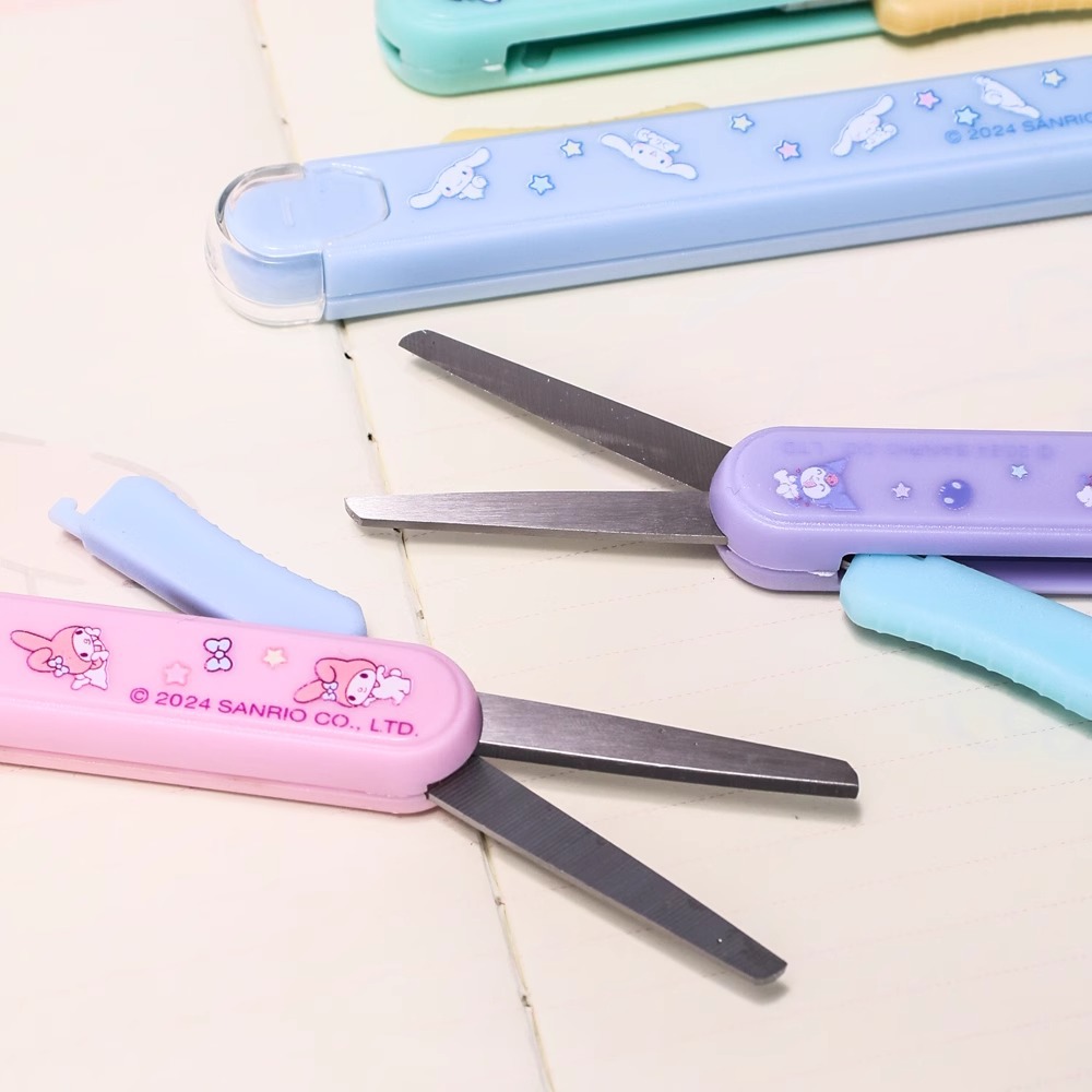 산리오 어린이 가위 안전 수제 DIY KULOMI YUGUI 개 학생 개폐식 펜 절단 가위