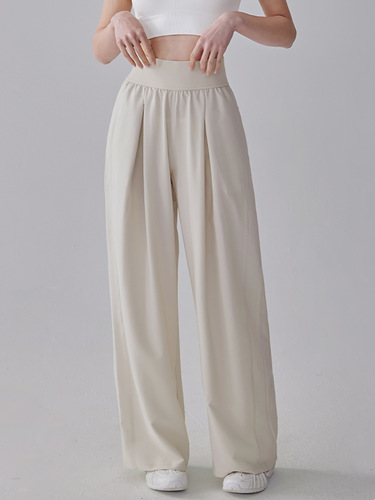 Sports pants, loose straight-leg running casual pants, breathable wide-leg yoga training fitness pants, high-waisted outer wear