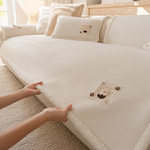 简约奶油风高克重牛奶绒沙发垫四季通用加厚保暖沙发盖布套罩批发