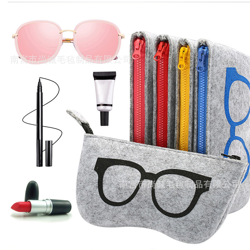 In stock cross-border glasses bag with logo Four Seasons lightweight sunglasses sunglasses glasses case felt glasses bag In stock cross-border glasses bag with logo Four Seasons lightweight sunglasses sunglasses glasses case felt glasses bag