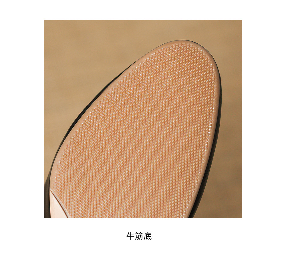 Sandal cao gót nữ quai ngang mũi kín gót 5 cm phong cách Hàn Quốc — đen chi tiết 23