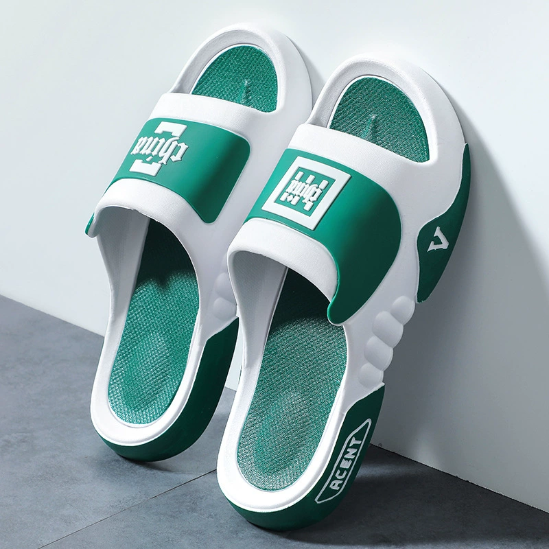 Мужские тапочки, новые домашние тапочки на толстой подошве для ванной комнаты, нескользящие парные тапочки, верхняя одежда для мужчин