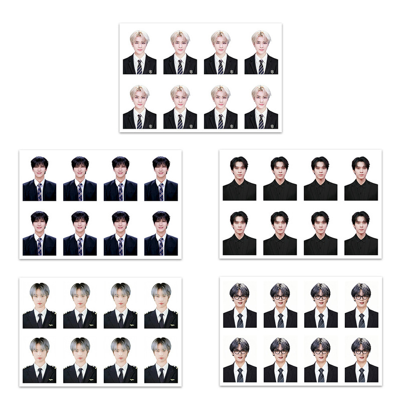 WAYV Uniform ID Photo One Inch Photo GMT Passport Photo HENDERY TEN Vigor V