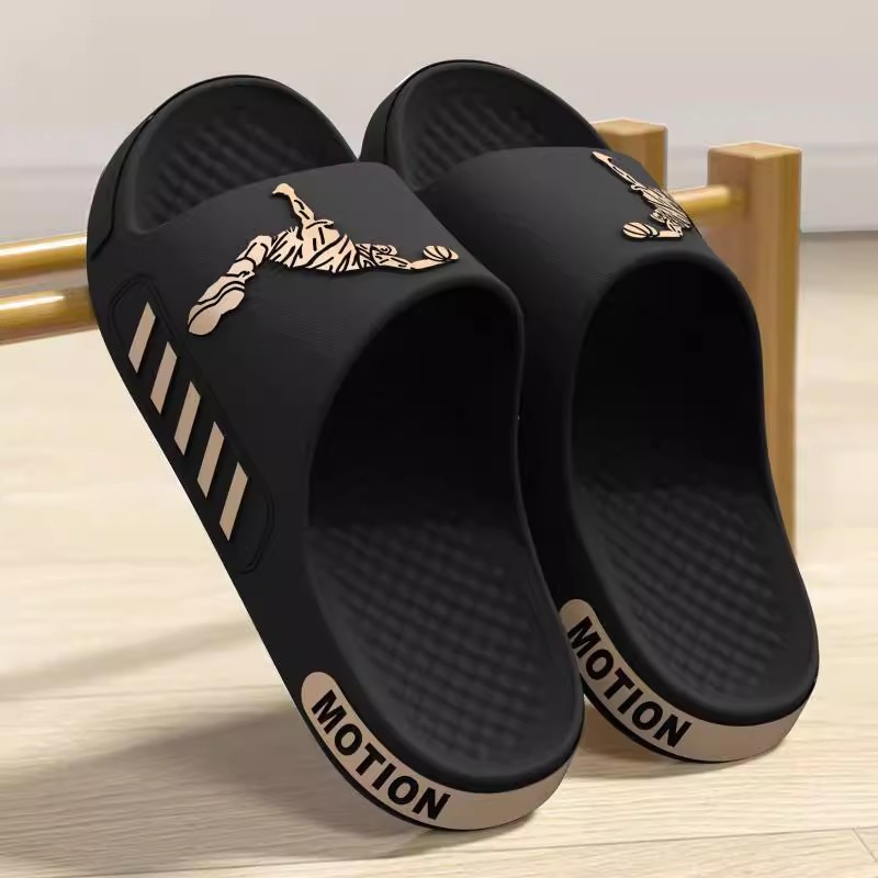 Luyoujia 2025 New Slippers for Home Indoor Men's Anti-Slip and Anti-Odor Eva Bathroom Bathing with a Sense of Stepping on Shit Classy