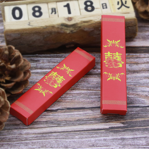 Wholesale wedding supplies wedding cigarette box two pack personalized creative Chinese red wedding cigarette box packaging gift