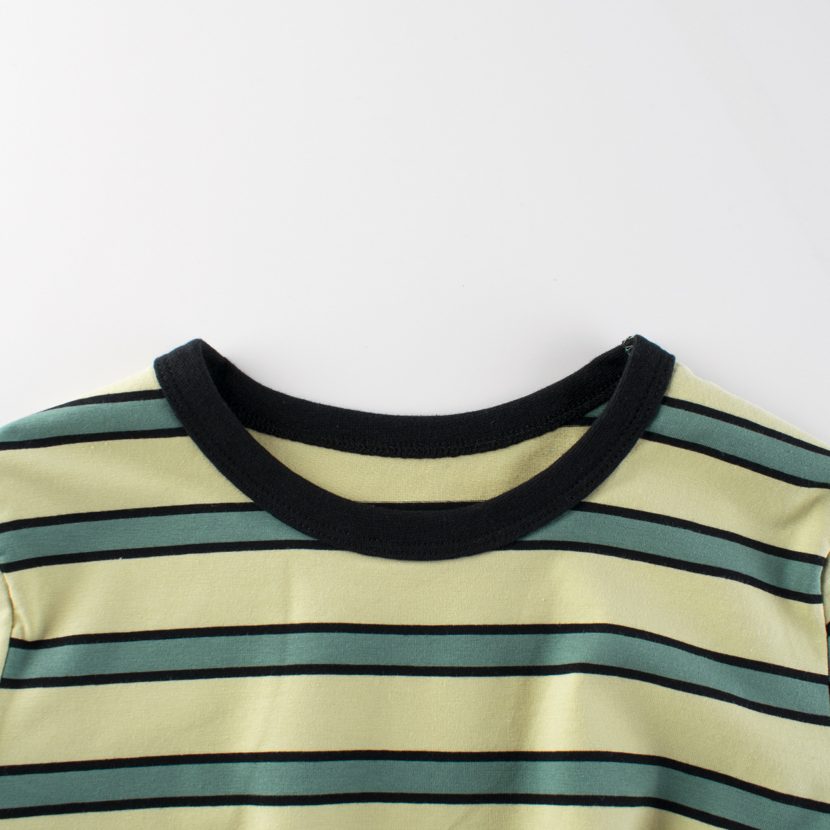 27kids camiseta de manga corta a rayas para niños ropa de verano nueva versión coreana de media manga Leica top ropa de bebé de moda