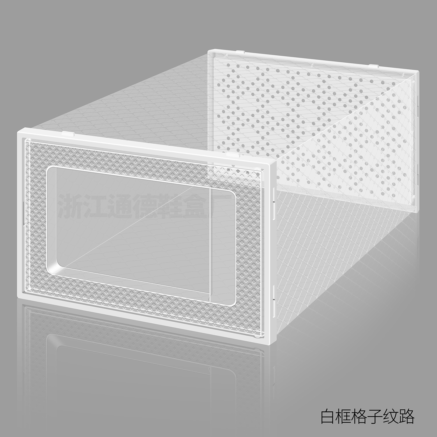 Caja de almacenamiento de zapatos transparente - Apertura lateral, gabinete para hogar, venta al por mayor, tamaño grande