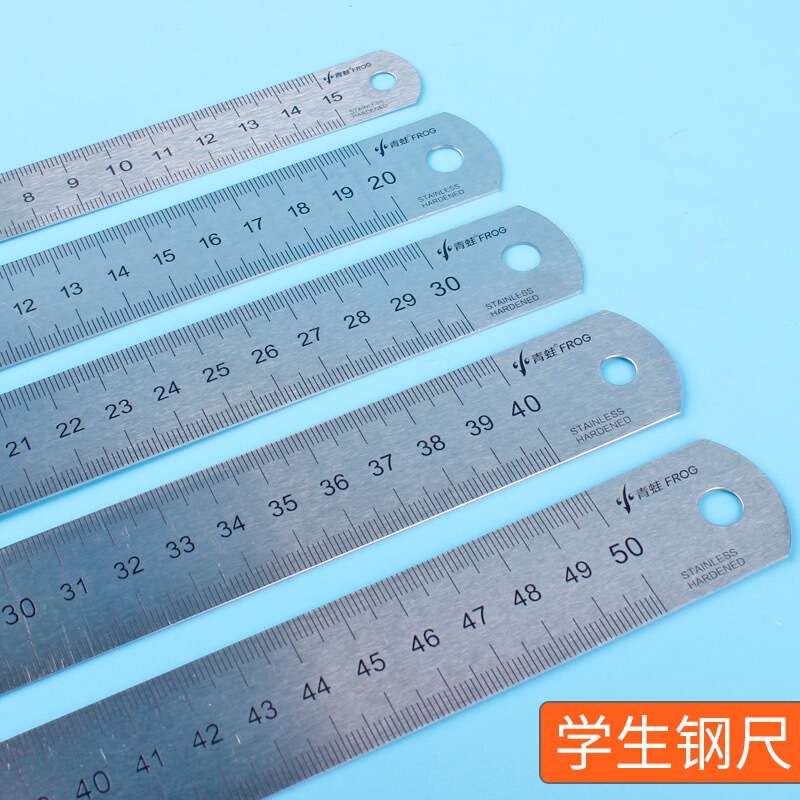 ステンレス定規金属定規15/20/30/40/50スケール鉄定規小学生製図木工測定|undefined
