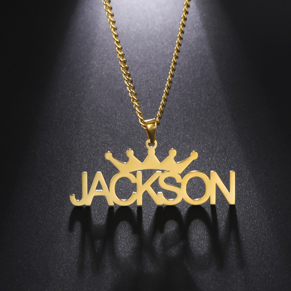 Stainless Steel Crown Personalization Customized Name Women's…