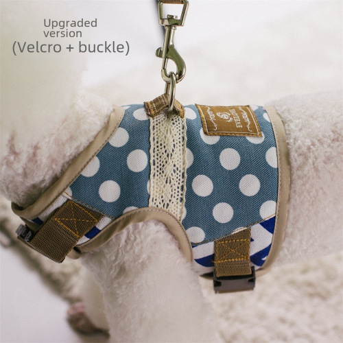 Pet Supplies Dog Harness Back Strap Leash for Teacup Pomeranian Small Medium Dogs Puppy Kitten Anti-Retraction Harness for Outdoor Use