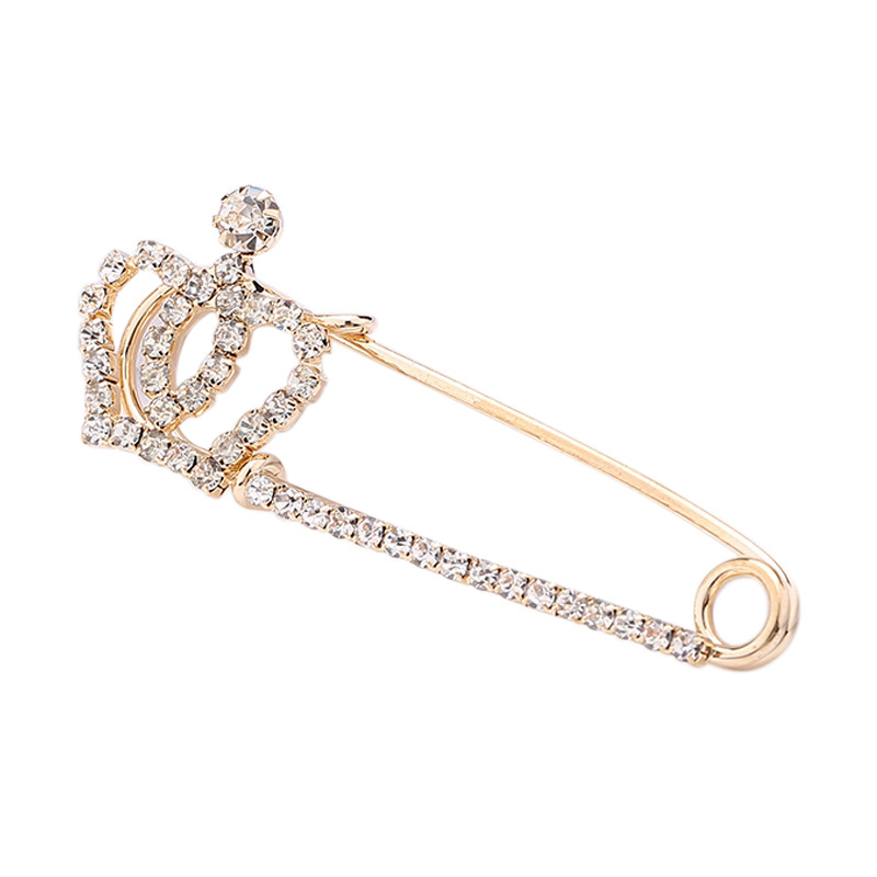 metal diamond waist pins high end temperament waist pins to prevent exposure to fixed clothing brooch pins_senzul.com