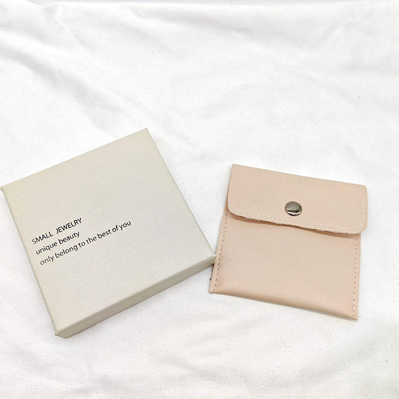 厂家直销PU软皮袋耳机数据线收纳袋饰品皮革翻盖暗扣袋可加定logo