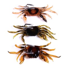 Crab Lure 33g Long Range Submerged Silicone Biodegradable Soft Crab Bait for Sea Fishing Trolling Grouper Fake Lure Wholesale