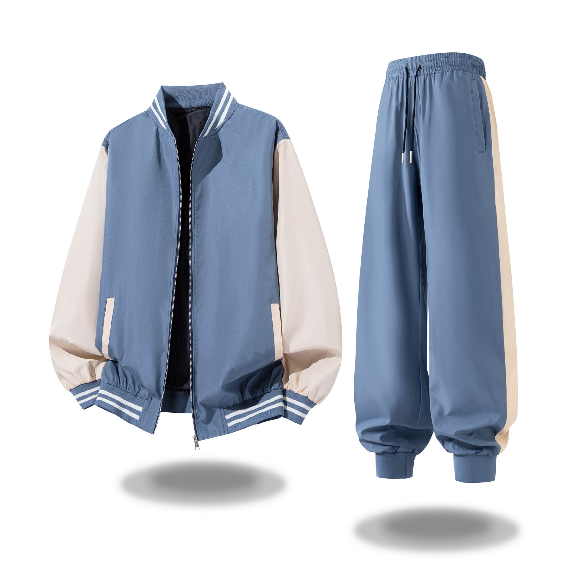 Cross-border autumn and winter sports suit, hooded two-piece set, new men's and teen casual fashion sweatshirt and outerwear