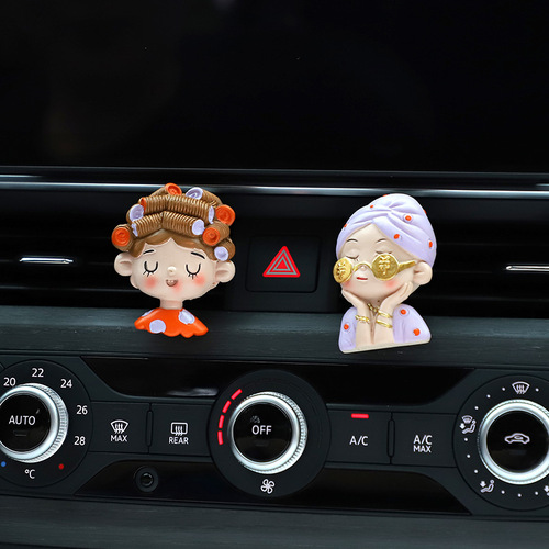 Car aromatherapy air conditioner air outlet clip creative show off wealth girl car deodorant long-lasting light fragrance car decoration supplies