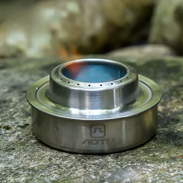 Concave-convex new portable alcohol stove camping barbecue alcohol stove outdoor tea stove cross-border camping boiler AT6389