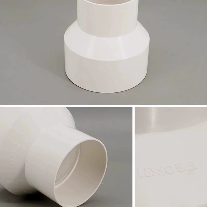 Система стоков Lesso PVC, сменный диаметр, прямой через, коммутация трубы санитарной колодца 50 75 110, фитинги канализации